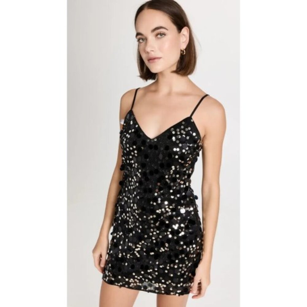 Ramy Brook Tanya black sequins Dress Size 6